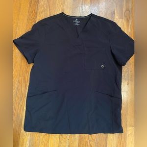 Cherokee Infinity Men’s V Neck Scrub Shirt - Size L - Black